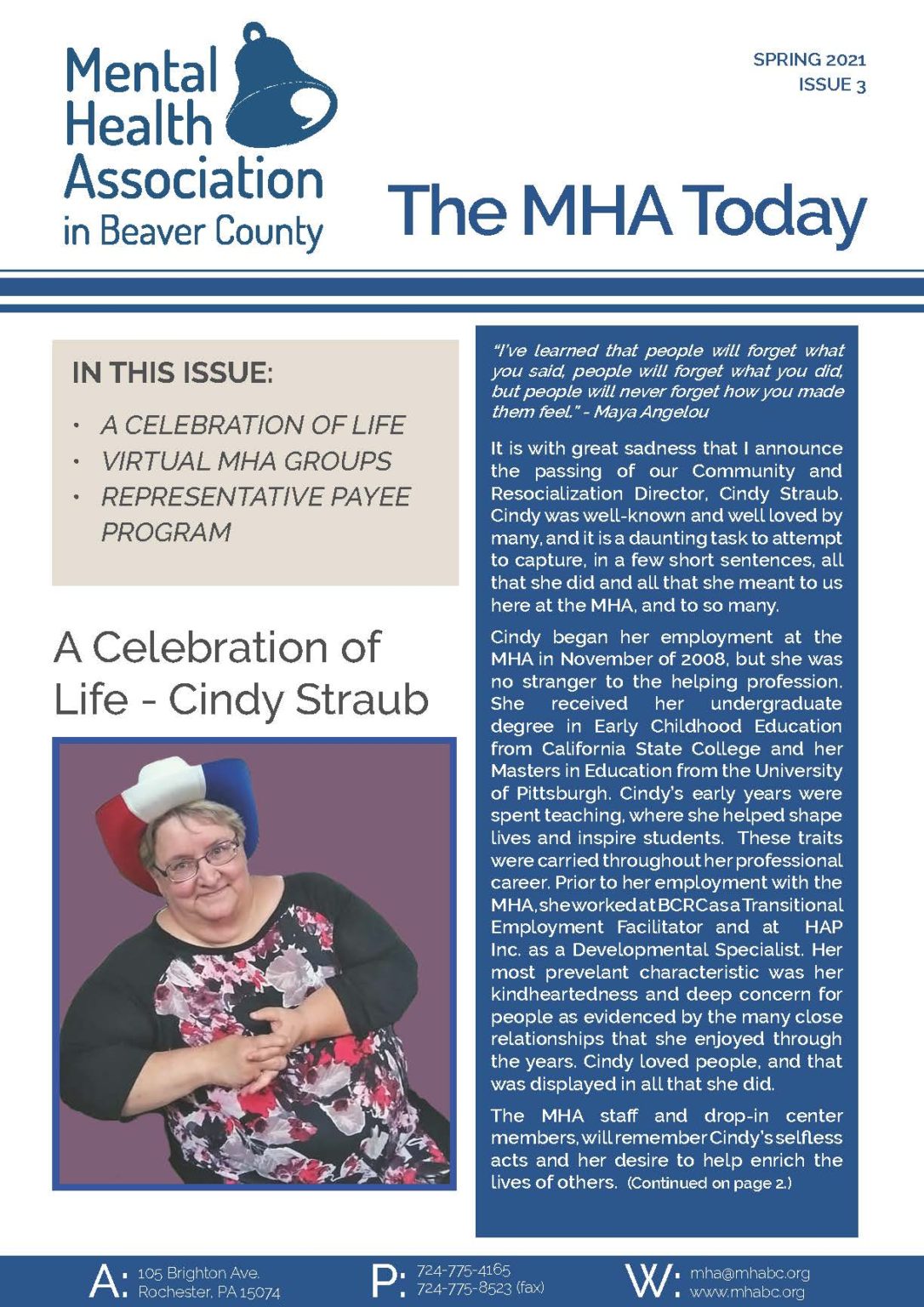 MHA > Subscribe to our eNewsletter